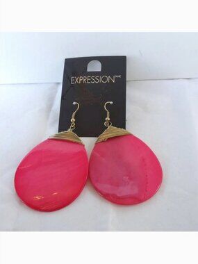 Expression/Hudson's Bay Oversized Resin Drop Earrings NEW